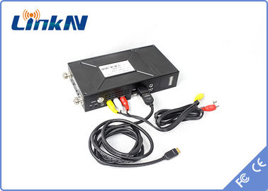เครื่องส่งสัญญาณวิดีโอ การปรับ COFDM HDMI &amp; CVBS H.264 ความล่าช้าต่ำ การเข้ารหัส AES256 แบนด์วิดท์ 2-8MHz